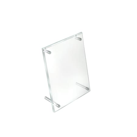 Azar Displays Beveled Edge L-Frame Acrylic Sign Holder 4"W X 6"H, PK2 252950